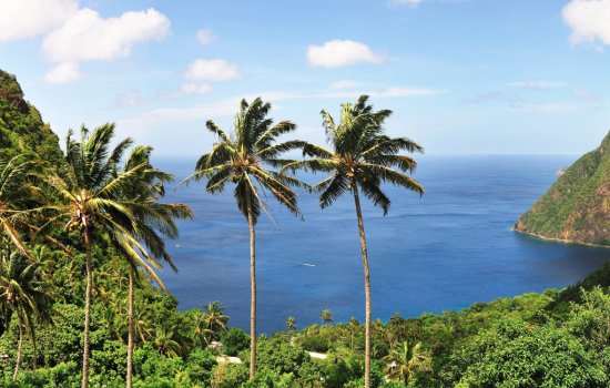 St Lucia blue seas